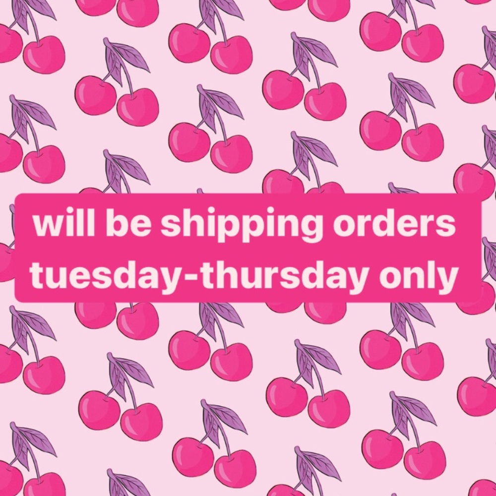 shipping orders tues-thursday